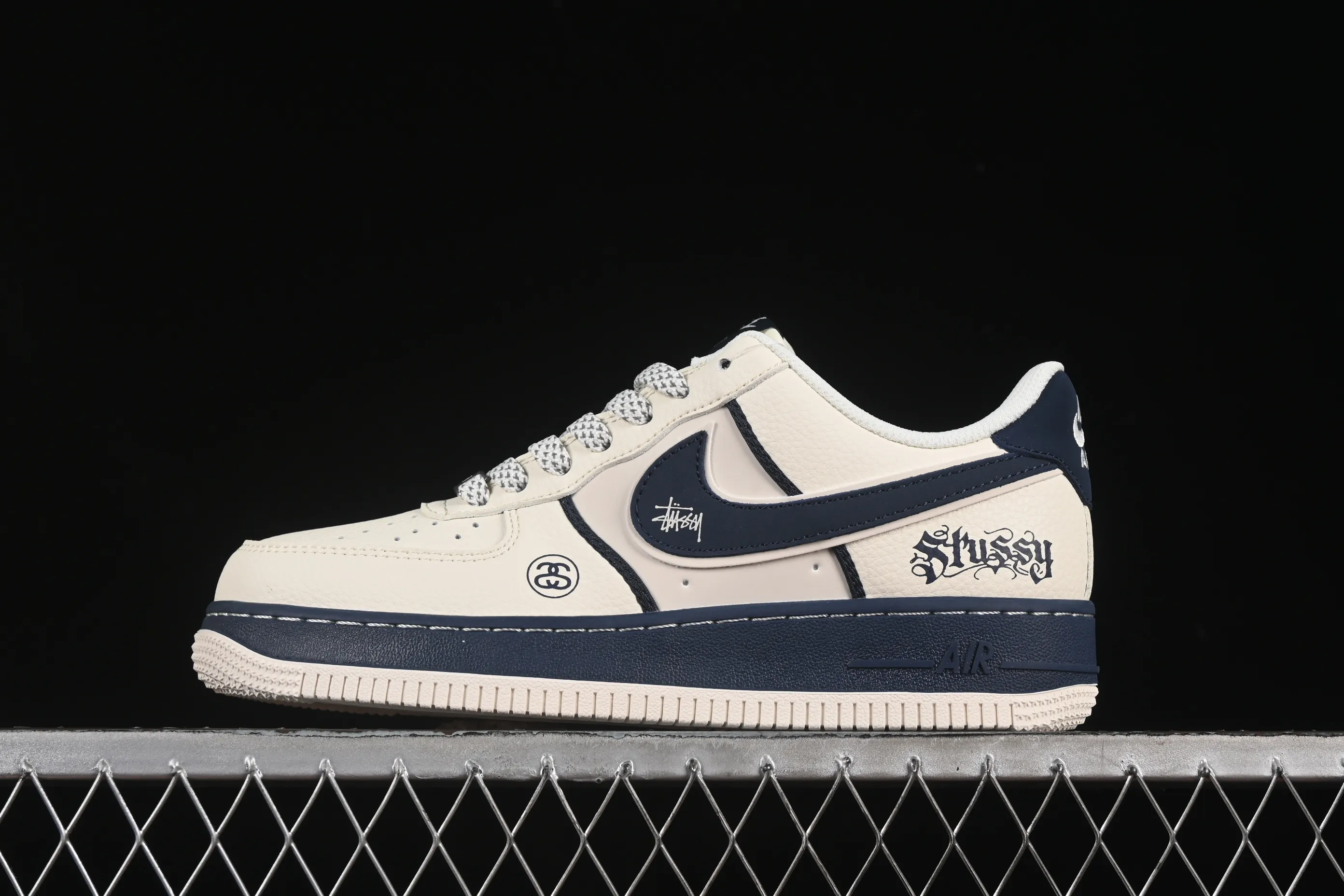 All categories Nk Air Force 1 Air Force series Nk Air Force 1 Low Air Force low-top Nike Air Force 1'07 Low Stusi co-branded double spelled beige Air Force 1 low-top casual sneakers QW5836-009